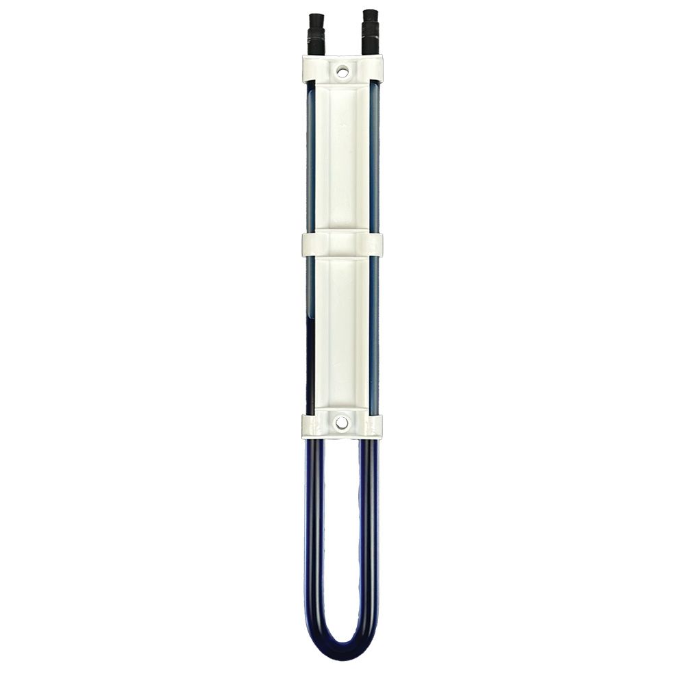 RadonAway Easy Read manometer backside with mounting bracket — radon fan pressure monitoring for Canadian systems