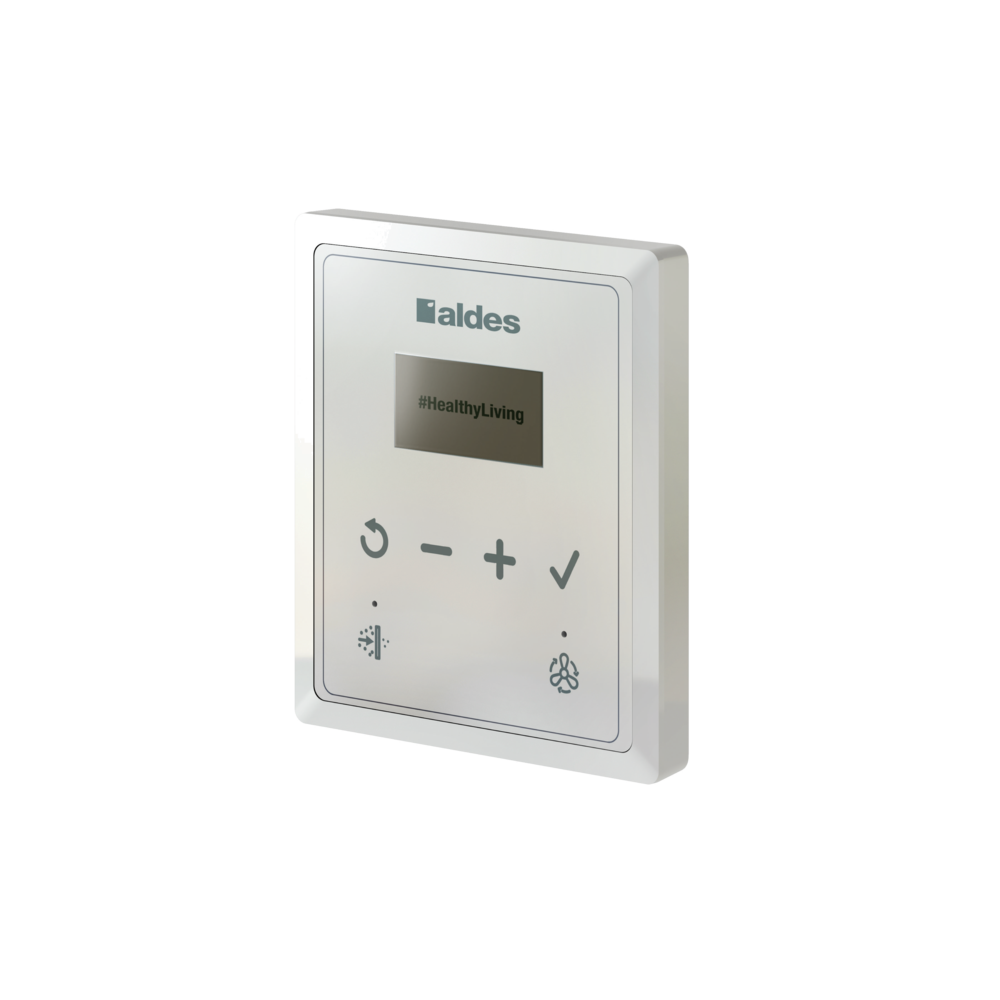 Aldes InspirAIR Top 450 Premium ERV — 265 CFM Connected Energy Recovery Ventilator with Radon Mode