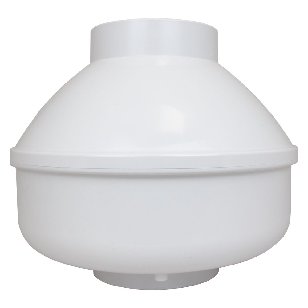 RadonAway RP145 Pro Series radon fan back — motor label and electrical connections for Canadian wiring standards
