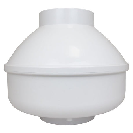 RadonAway RP145 Pro Series radon fan back — motor label and electrical connections for Canadian wiring standards