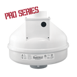RadonAway GX5 Pro Series radon fan 28586 front view — highest-suction 3-inch radon mitigation fan for tight soils in Canada