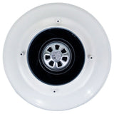 RadonAway EC6 radon fan bottom outlet — radon exhaust port for exterior discharge in Canadian installations