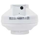 RadonAway EC6 variable speed radon fan front view — Energy Star certified fan for Canadian sub-slab depressurization systems