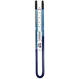 RadonAway Easy Read U-Tube manometer 50036 front — blue liquid pressure gauge 0 to 6.5 inches WC for radon system monitoring in Canada