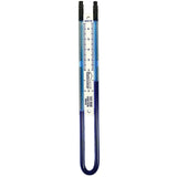 RadonAway Easy Read U-Tube manometer 50036 front — blue liquid pressure gauge 0 to 6.5 inches WC for radon system monitoring in Canada