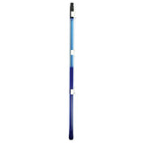 RadonAway U-Tube manometer side view — blue liquid radon system pressure indicator for Canadian mitigation diagnostics