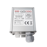 Radonova ROBIN radon sensor, rugged version, with the grey M20 cable gland for a sheathed cable