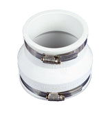 Spruce Flexible Coupling – 4" × 3" (White)