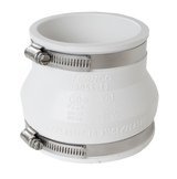 Spruce Flexible Coupling – 4" × 3" (White)