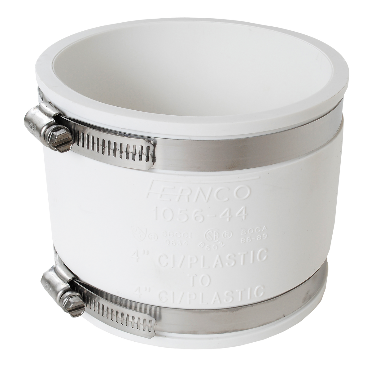 Spruce Flexible Coupling – 4" × 4" (White)
