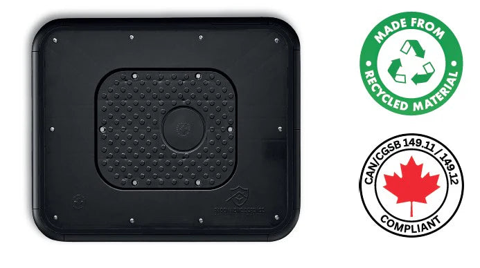 THE LID™ Backwater Basin Cover — Radon & Soil Gas Seal by Radon Home Defence