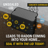 THE LID™ Backwater Basin Cover — Radon & Soil Gas Seal by Radon Home Defence