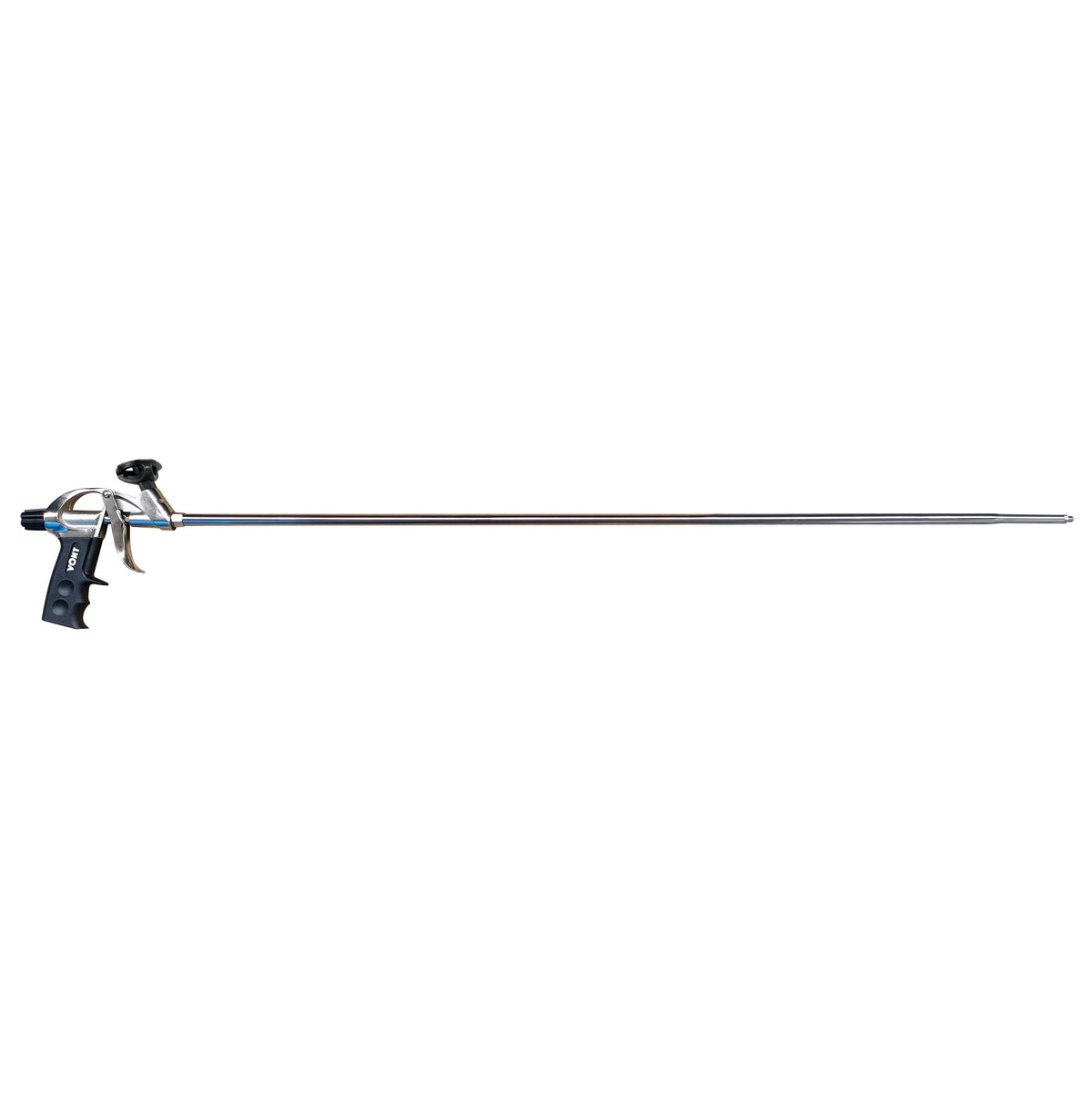 Pro long-barrel spray foam applicator gun, 1 m (39 in) — all-metal body for radon sealing and crawl-space air-sealing