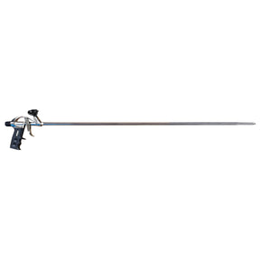 Pro long-barrel spray foam applicator gun, 1 m (39 in) — all-metal body for radon sealing and crawl-space air-sealing