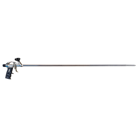 Pro long-barrel spray foam applicator gun, 1 m (39 in) — all-metal body for radon sealing and crawl-space air-sealing