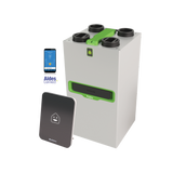 Aldes InspirAIR Top 450 Premium ERV — 265 CFM Connected Energy Recovery Ventilator with Radon Mode