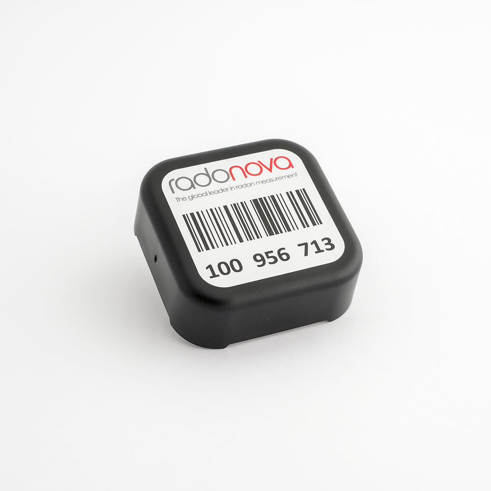 Long-term alpha track radon test kit — Health Canada approved 90-day radon measurement for Canadian homes and workplaces
