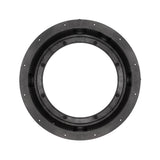 Jackel sump dome cover underside — pipe connection detail for radon sub-slab depressurization