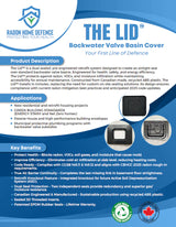 THE LID™ Backwater Basin Cover — Radon & Soil Gas Seal by Radon Home Defence