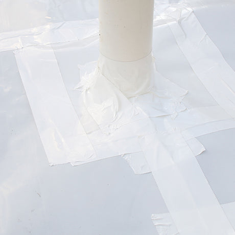 StegoCrawl seaming tape detail patch — vapor barrier seam tape for Canadian radon mitigation crawlspace encapsulation