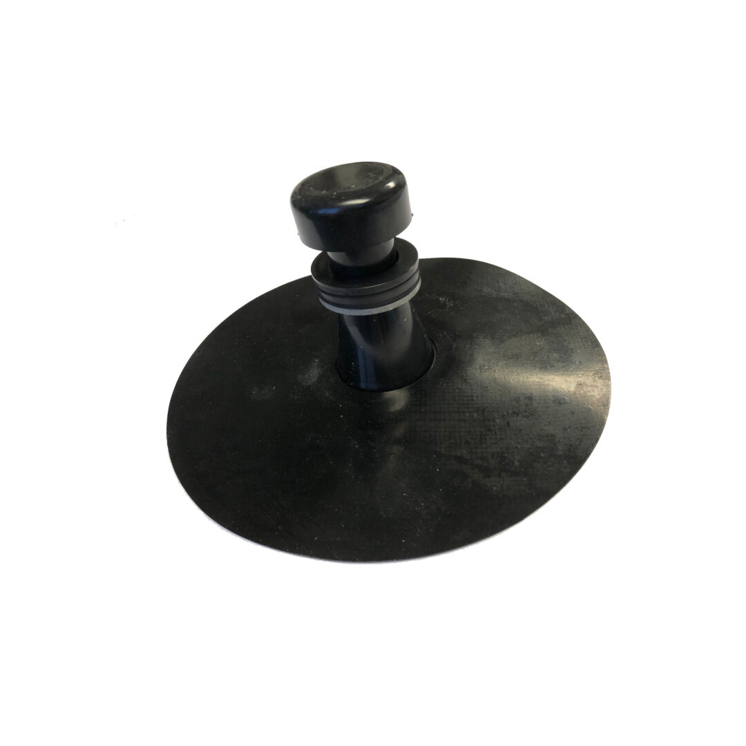 Underside of the Dranjer FR2 floor drain seal, showing the part that sits below the floor