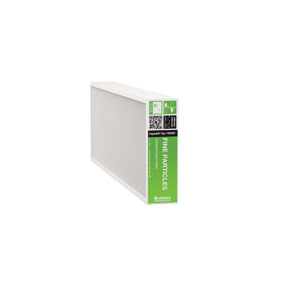 Aldes 699675 MERV 13 fine-particle filter for InspirAIR TOP 450 Premium ERV — wildfire smoke and allergen filtration
