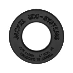Jackel E100H rubber pipe hub for 1-inch pipe, flexible PVC water-tight seal for sump basin pipe penetrations