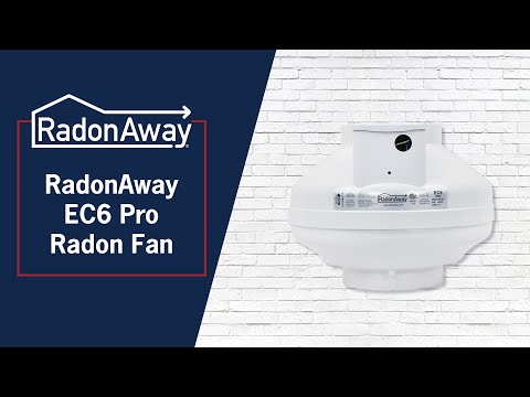 RadonAway EC6 Variable Speed Radon Fan